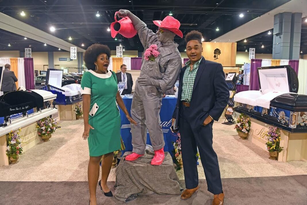 Behind the Photo: Funeral Conference Mime