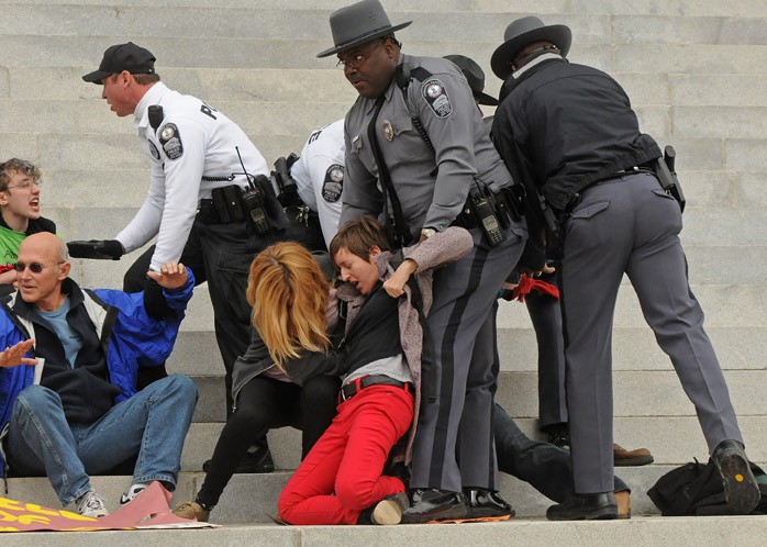 Pro-Choice Rally Turns Raucous