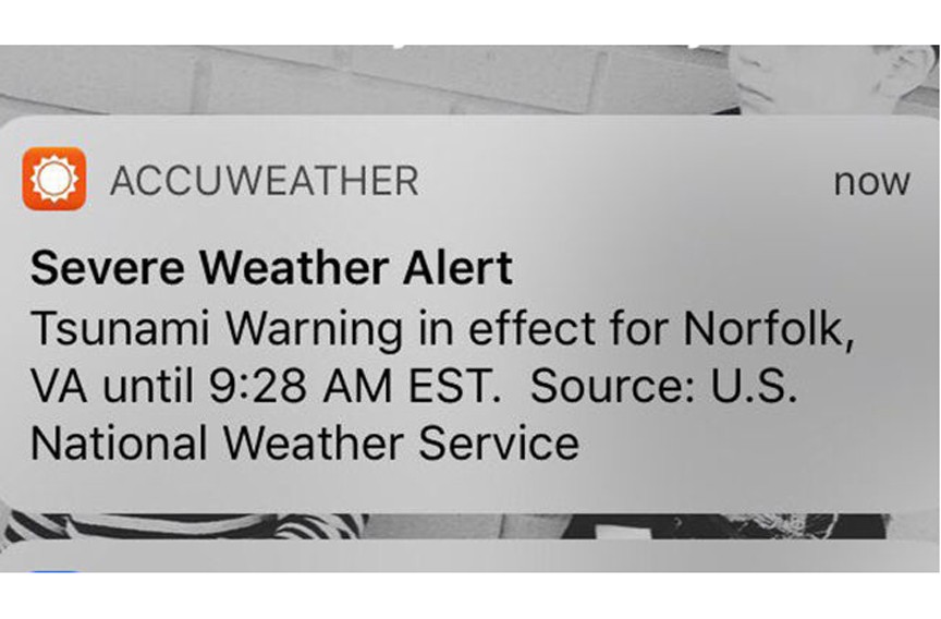 Tsunami warning for Hampton Roads was only a test